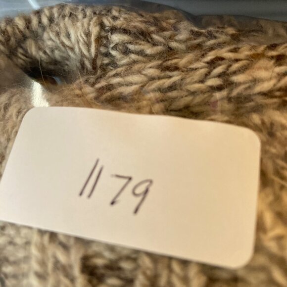 Pure & Simple Lambswool Blend Turtle Neck Sweater Marled Brown M - Picture 9 of 9